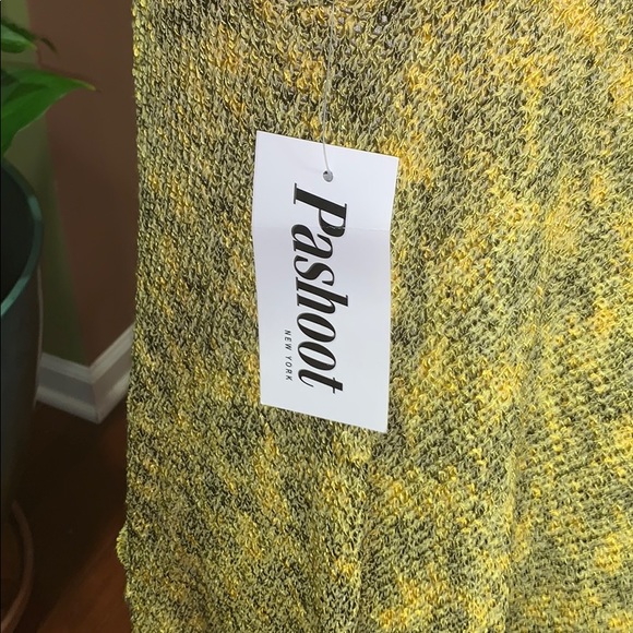 NWT Yellow & Black Cardigan with pockets - Picture 5 of 8